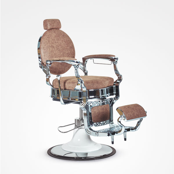 Cadeira de barbeiro clássica vintage com apoio para os pés modelo  Spingflield